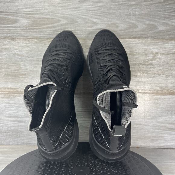 DIOR BLACK KNIT FABRIC HOMME HIGH TOP SOCK SNEAKERS SIZE 44 - Picture 7 of 11